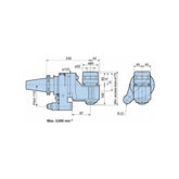 HMC32 Type Angle Head AG90 Series - Big-tools Industrial Supply Tools for Metal Cutting